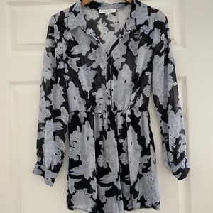 Floral Long Sleeve Romper